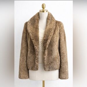 Mossimo Supply Co. Tan Teddy Faux Fur Jacket